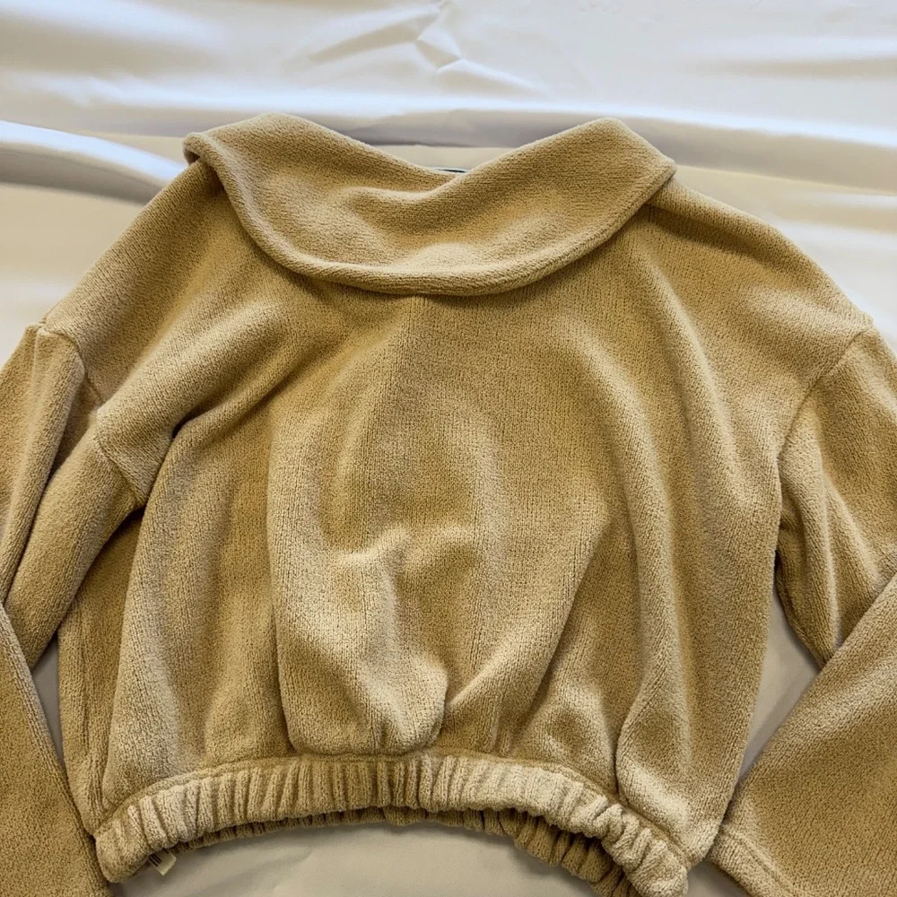 Free People Beach Tan Sweater Large - Picture 3 of 9